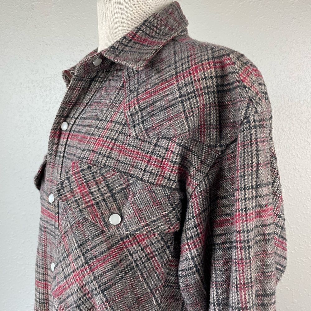 Key Heavy Snap Down Flannel Size L Regular EUC - Picture 4 of 9